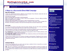 Tablet Screenshot of businessmailinglistsusa.com